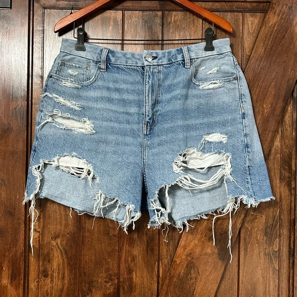 American Eagle Blue Denim Jeans Shorts - Picture 1 of 4
